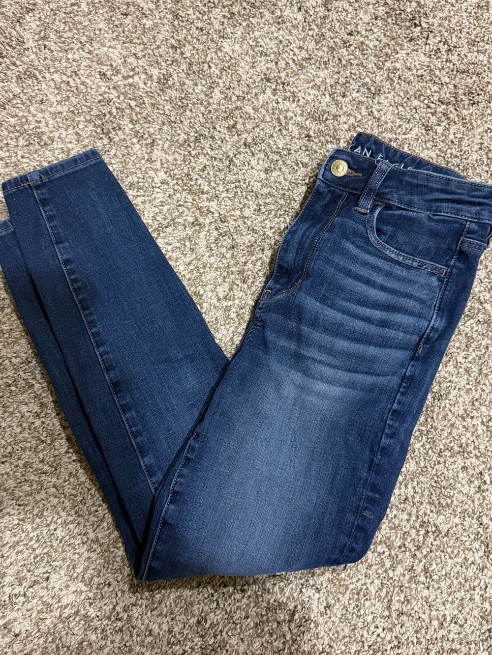 American Eagle Outfitters Dark Indigo Skinny Jeans size 4 short